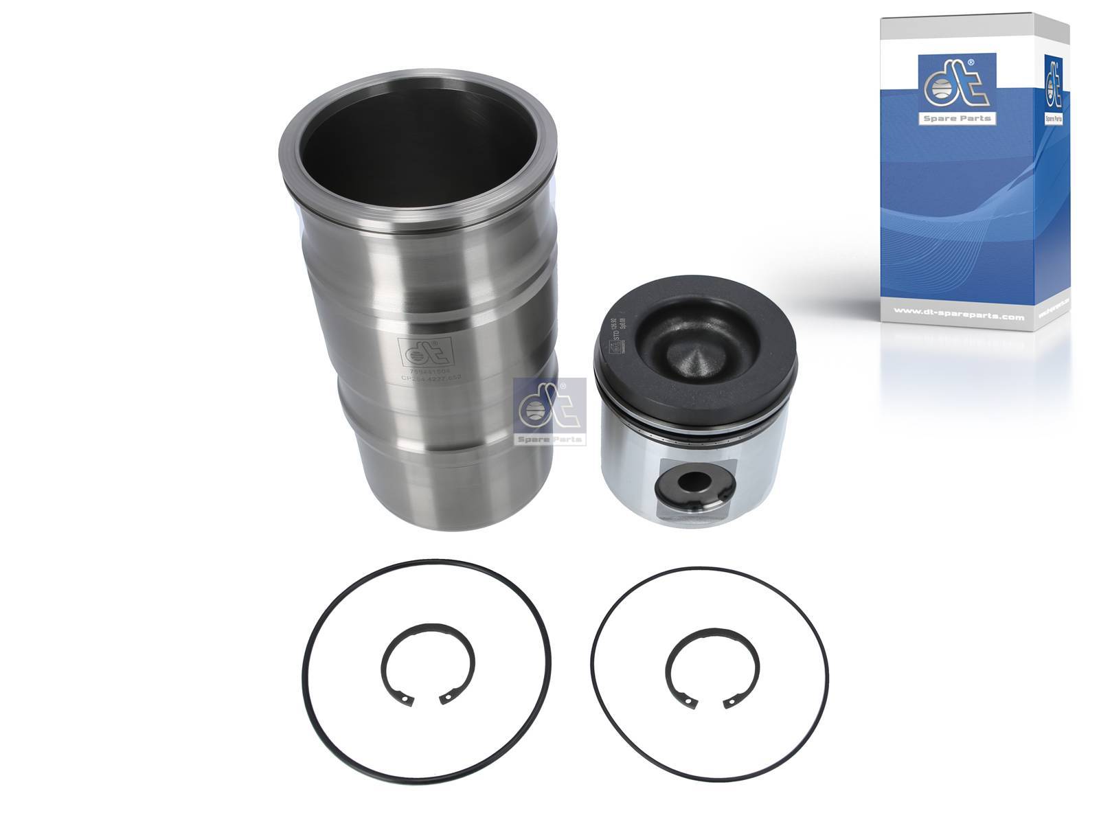 Piston with liner 