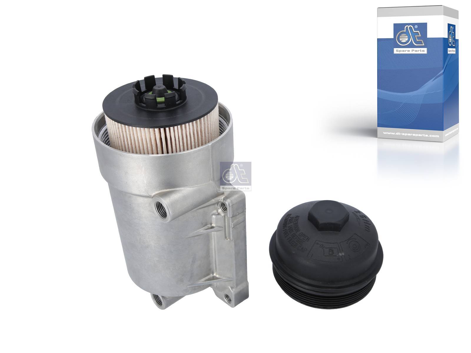 Fuel filter, complete, with filter 
